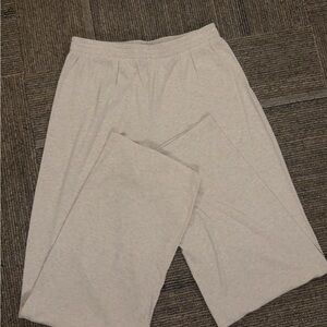 Babaton Beige Ribbed Lounge Pants